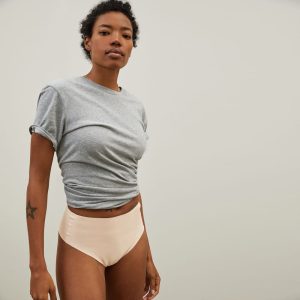 Alternative view of The Invisible High-Rise Thong | Light Tan