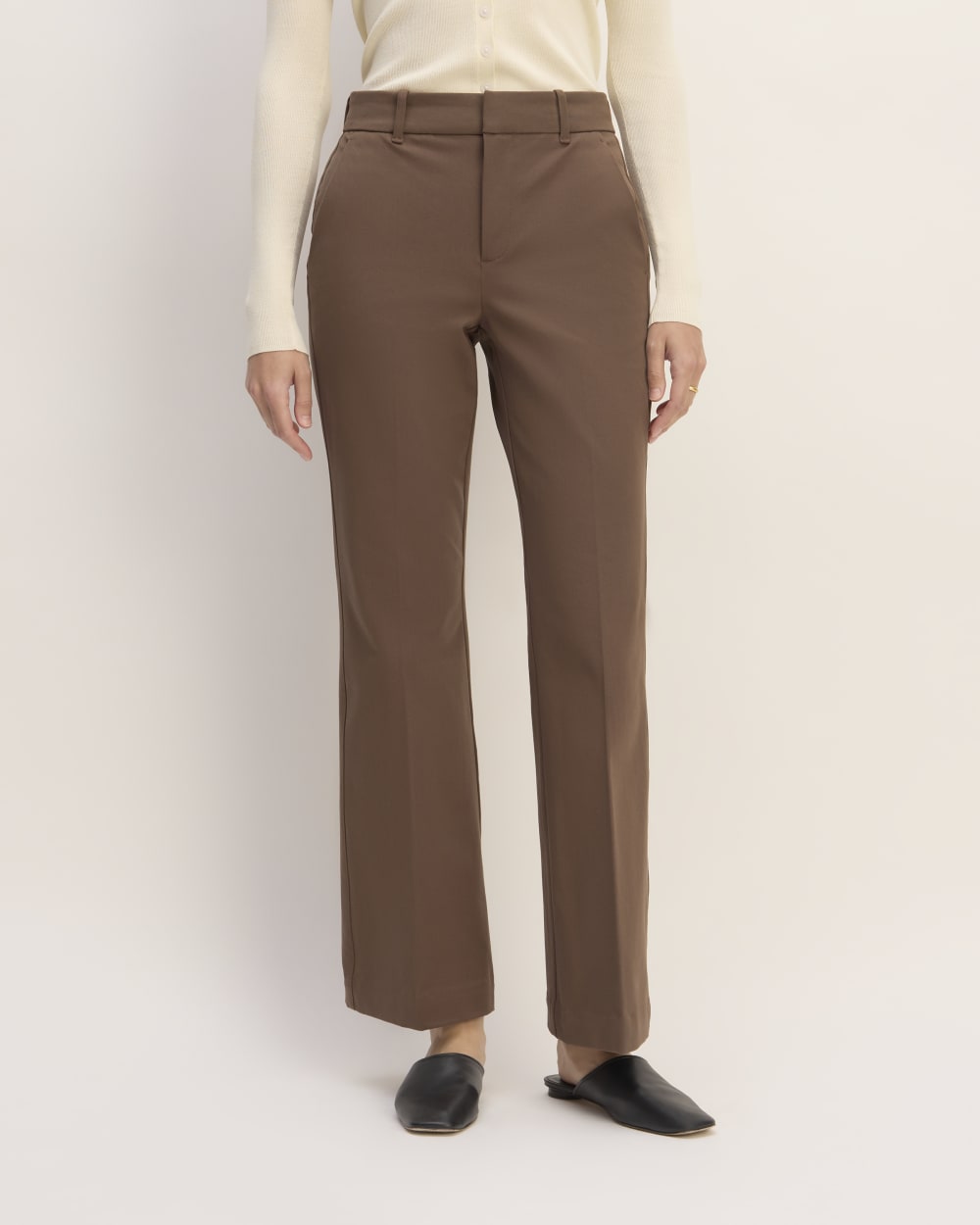 The Bi-Stretch Flare Pant | Cocoa - Image 3