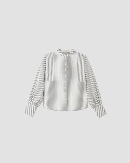 Alternative view of The Oversized Raglan Shirt | Bone/Navy