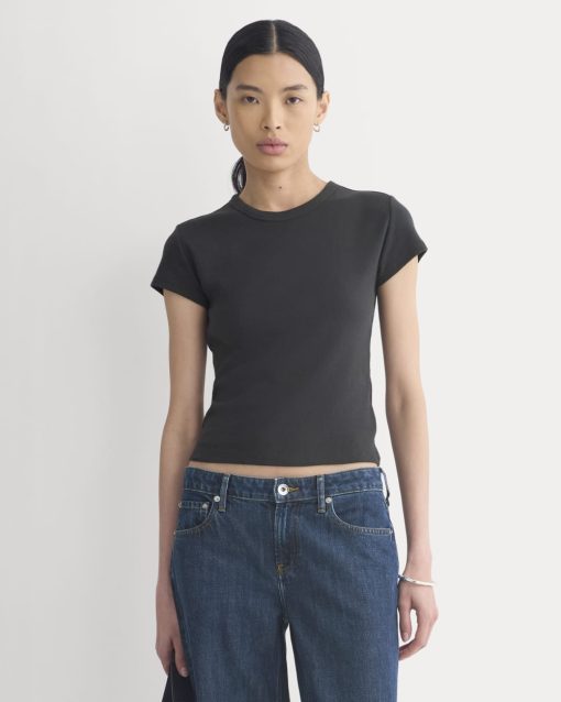 RetroSoft Cotton Crew | Black