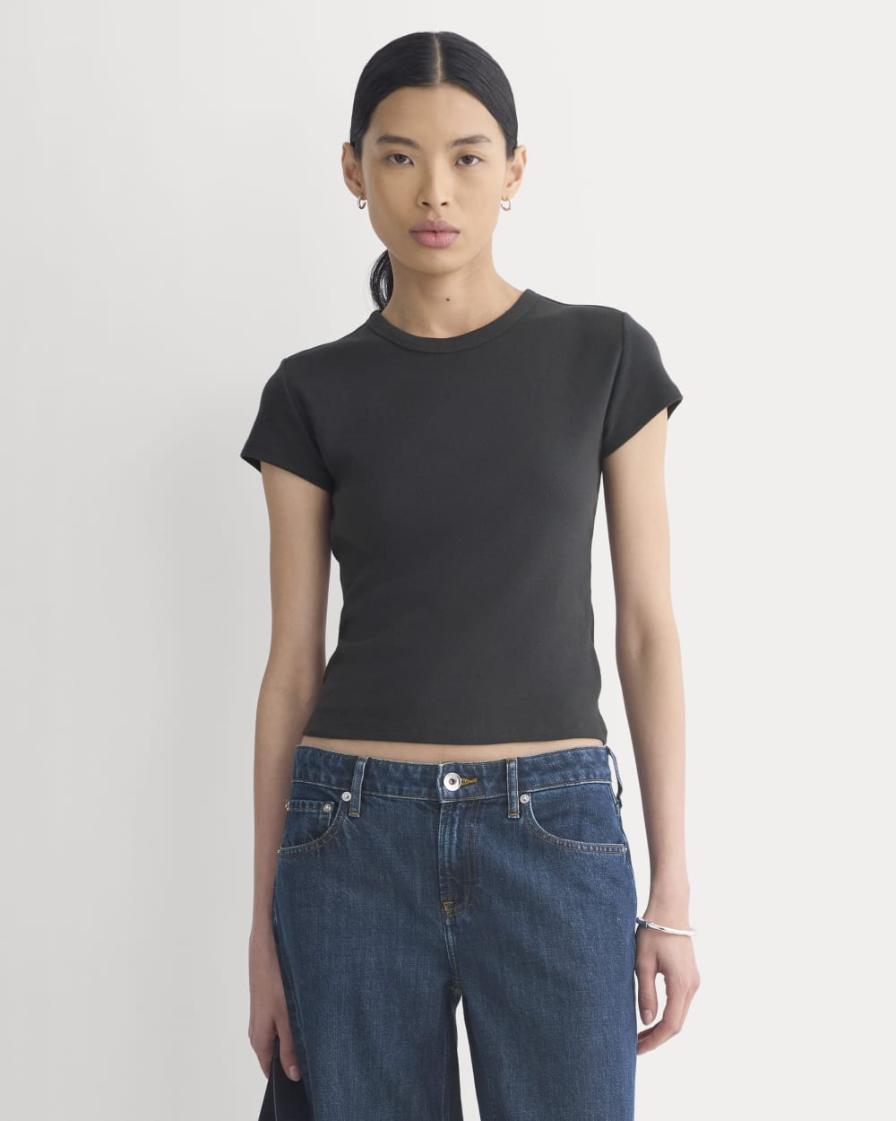 RetroSoft Cotton Crew | Black