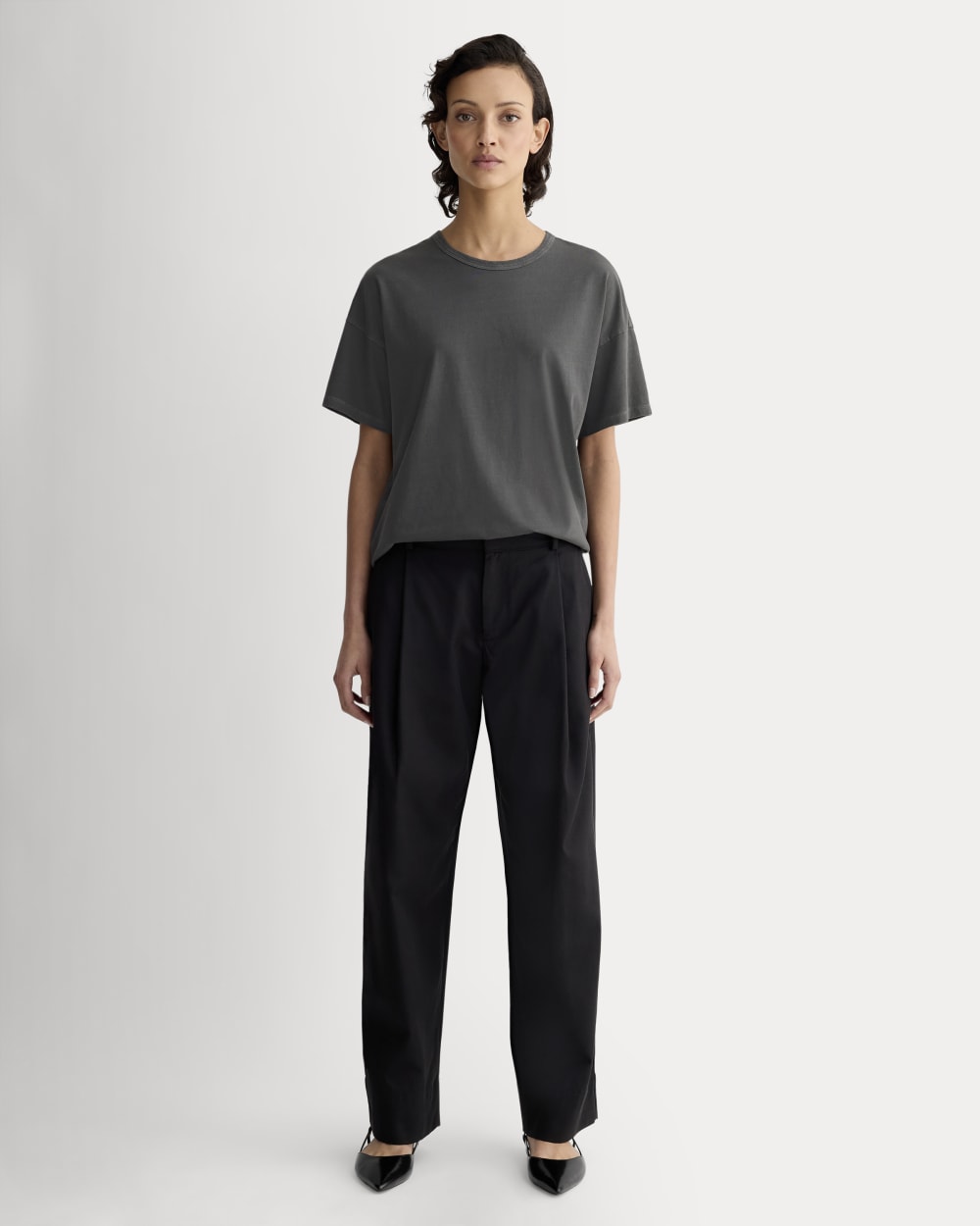 The Boyfriend Tee in Essential Cotton | Black - Image 3