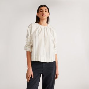 The Poplin Breeze Shirt | Black / Canvas Tan