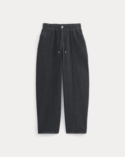 Alternative view of The Drawstring Baggy Jean | Dark Indigo