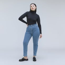 The Cheeky Hourglass Jean | Stone-Washed Sky | 26.5 Inseam