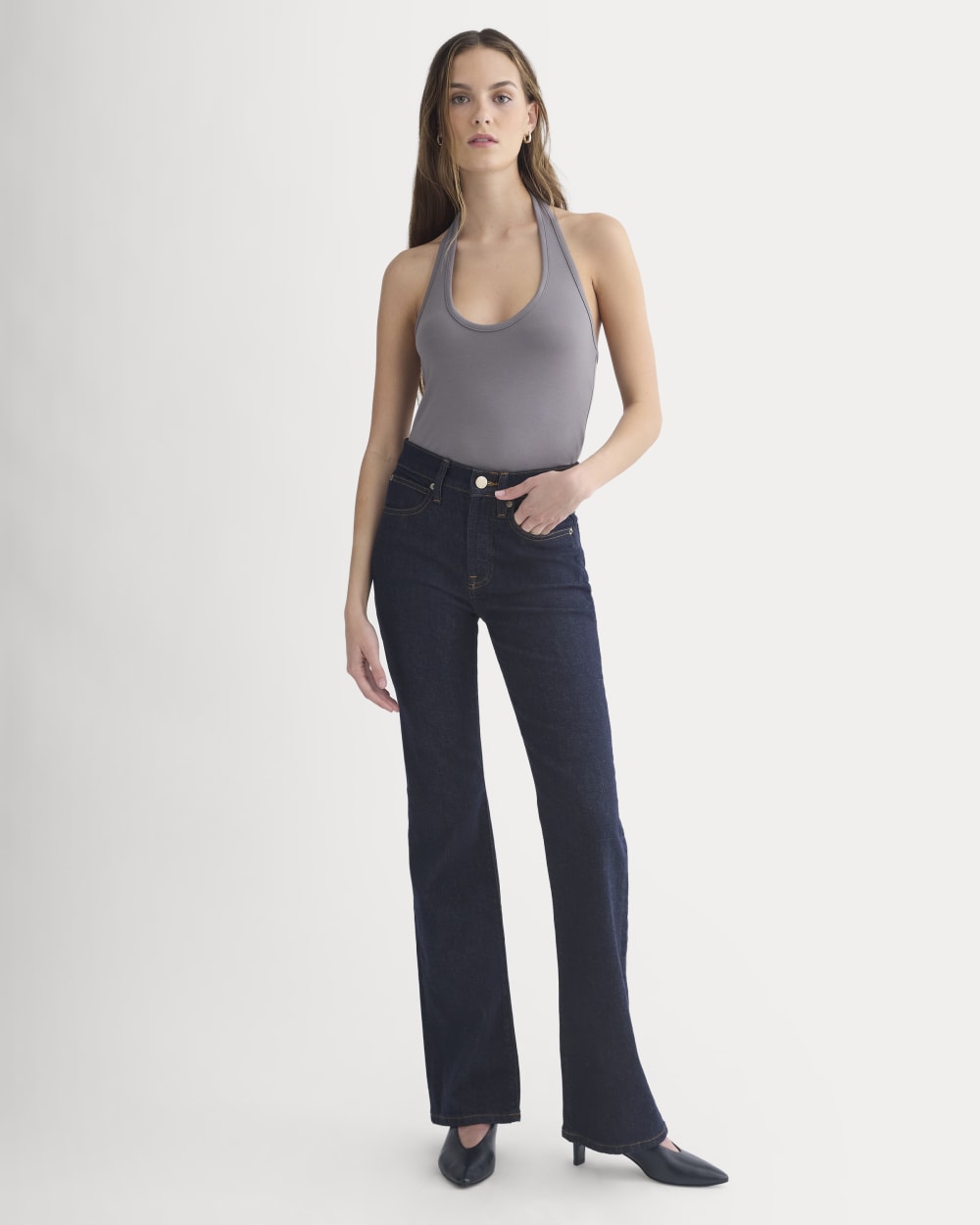 Halter Tank | Charcoal Grey - Image 3