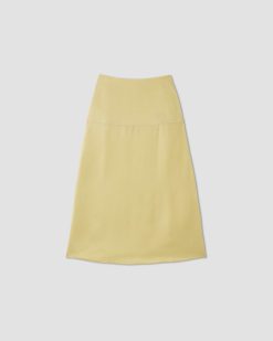 Alternative view of The Hammered Satin Slip Skirt | Raffia