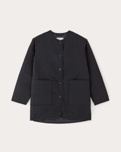 Alternative view of The Midi Quilted Liner | Black