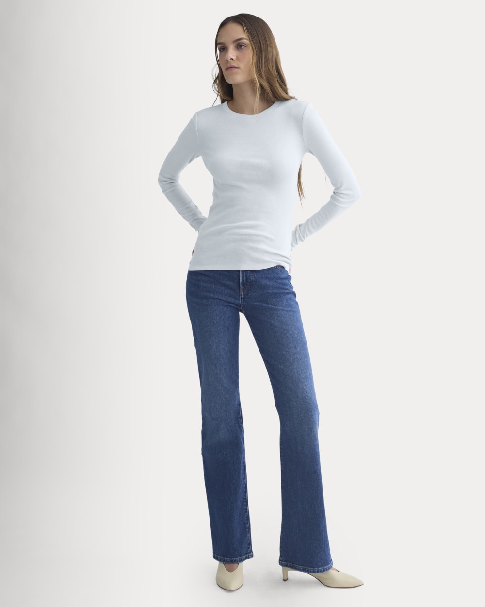 Tissue Long-Sleeve Crew | Skywriting - Image 3