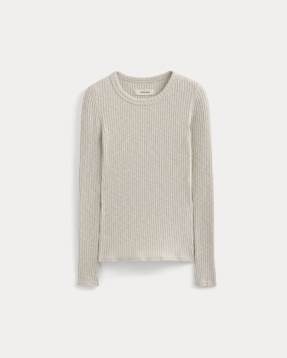 The Cozy Rib Long-Sleeve Tee | Peyote / Bone - Image 2