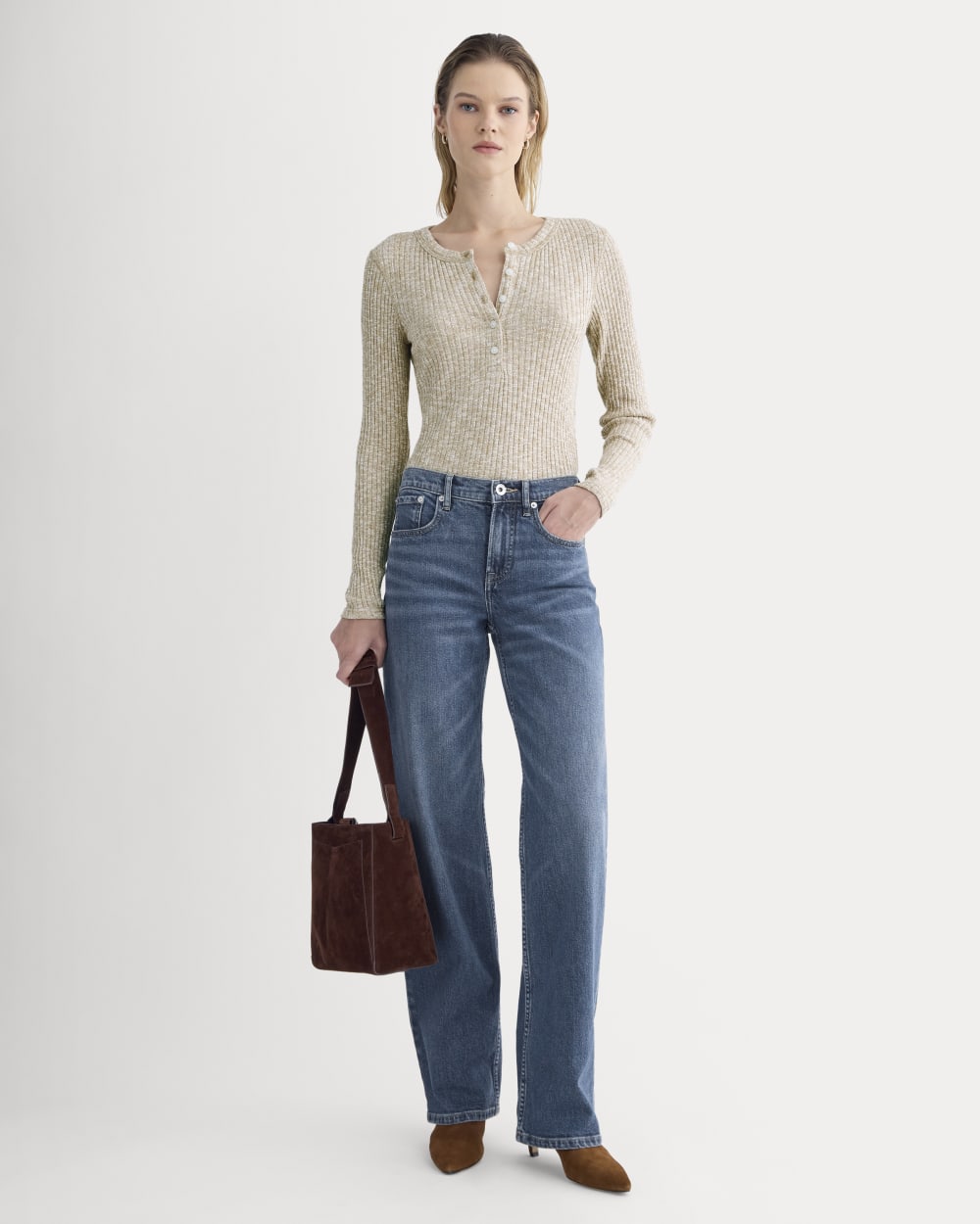 The Cozy Rib Henley | Cornstalk / Bone Twist - Image 3