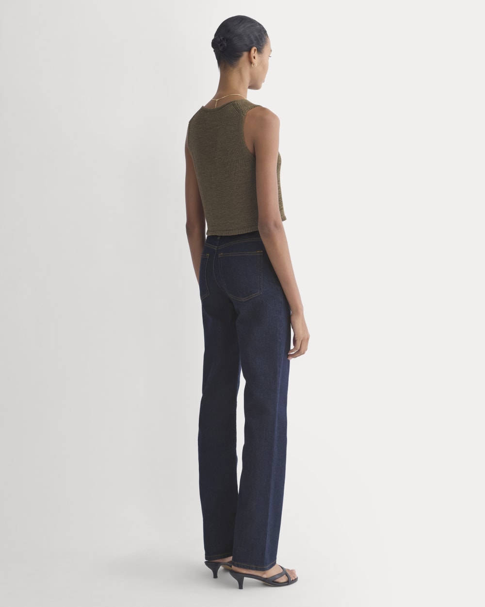 Button-Front Tank in Tape Yarn | Beech - Image 5