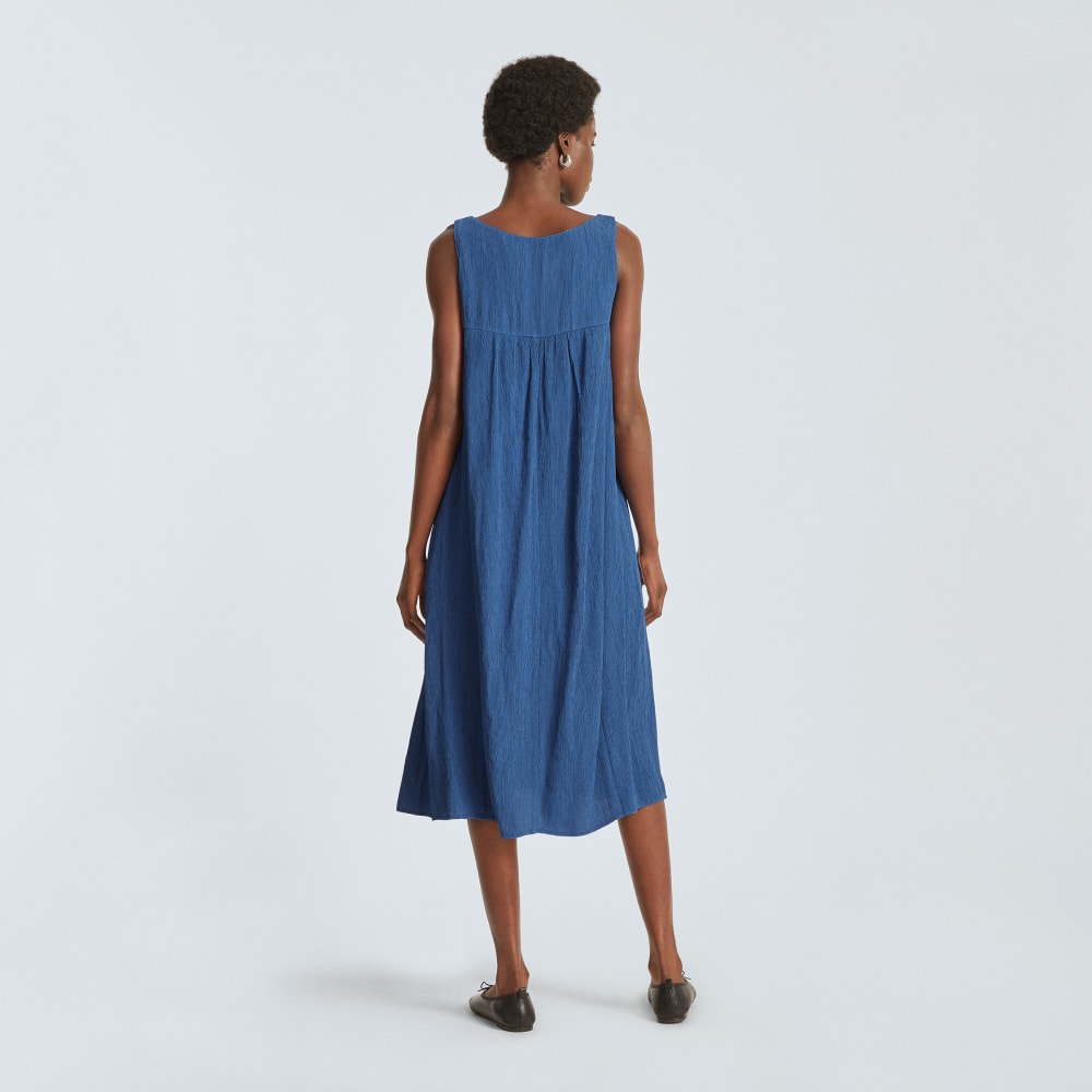 The Naia™ Ripple Tank Dress | Deep Blue - Image 3