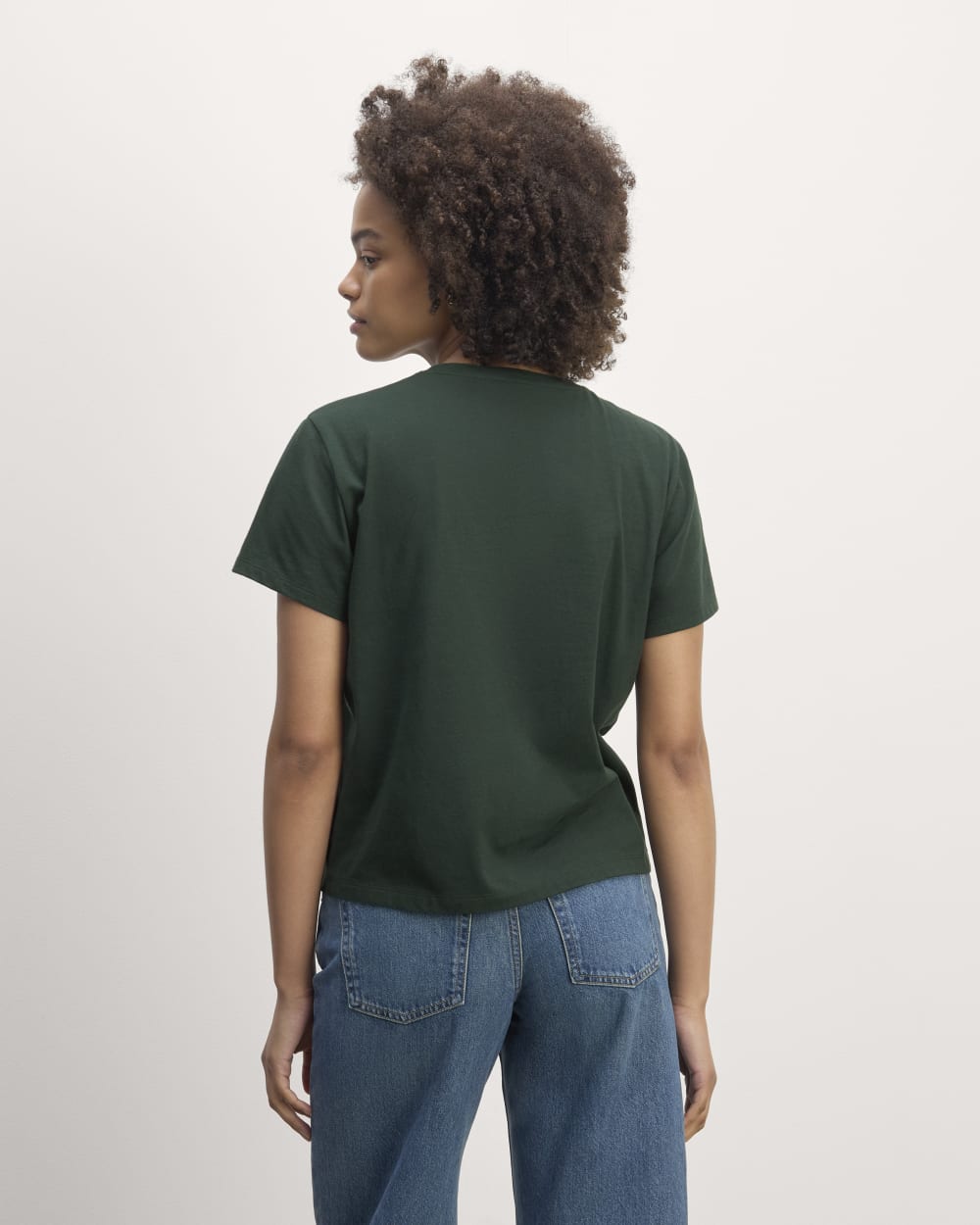The Box-Cut Tee in Essential Cotton | Scarab | No Pocket - Image 4