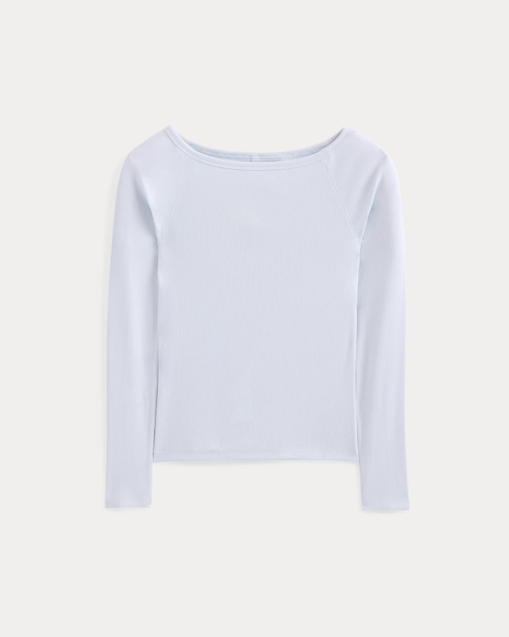 Luxe Rib Boatneck Top | Skywriting - Image 2