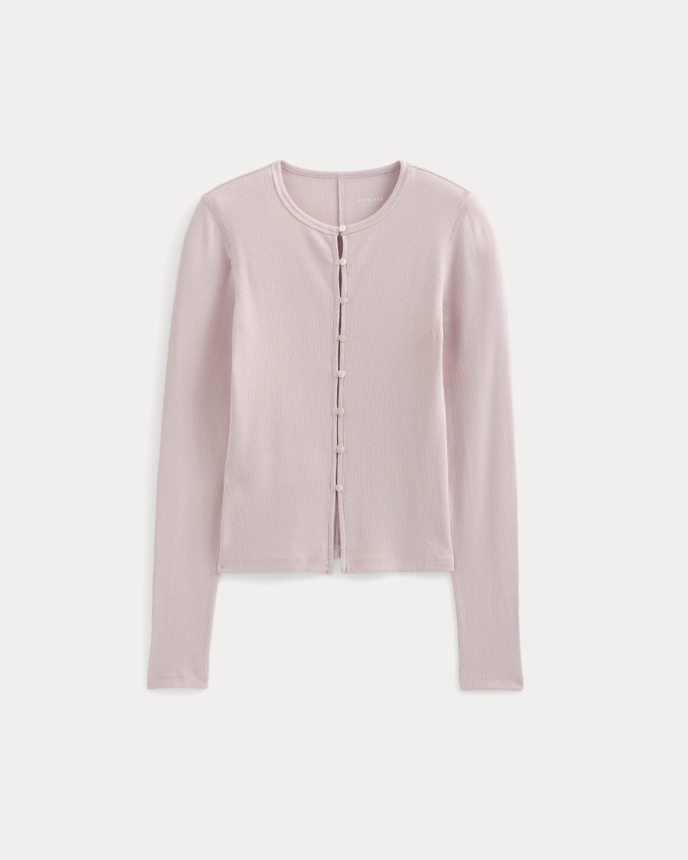 Luxe Rib Button-Up Top | Burnished Lilac - Image 2