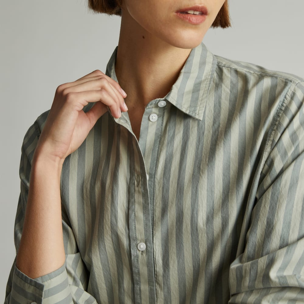The Must-Have Shirt in Silky Cotton | Green Balsam / Seagrass - Image 4