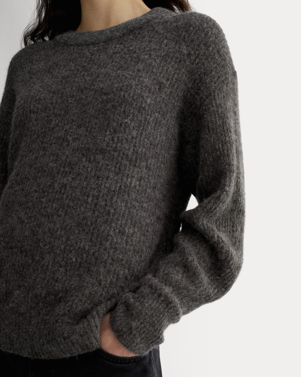 The Cocoon Crew in Alpaca | Dark Charcoal - Image 7