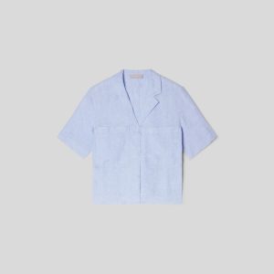 Alternative view of The Linen Workwear Shirt | Light Blue