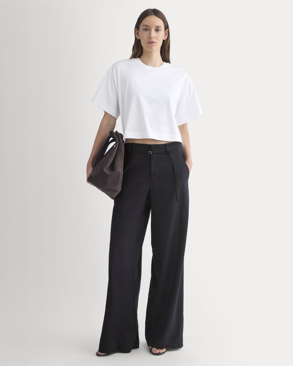 Forever Jersey Cropped Tee | White - Image 3