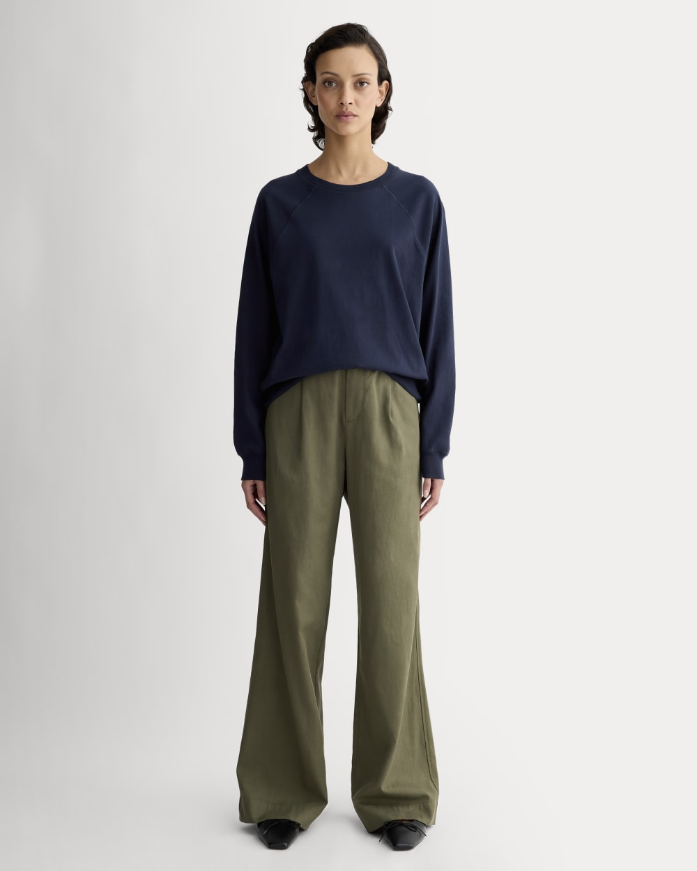 The Off-Duty Long-Sleeve Tee | Navy - Image 3