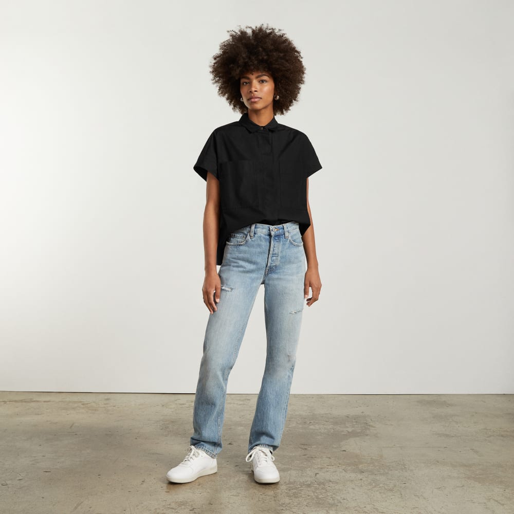 The Short-Sleeve Box Shirt | Black - Image 7
