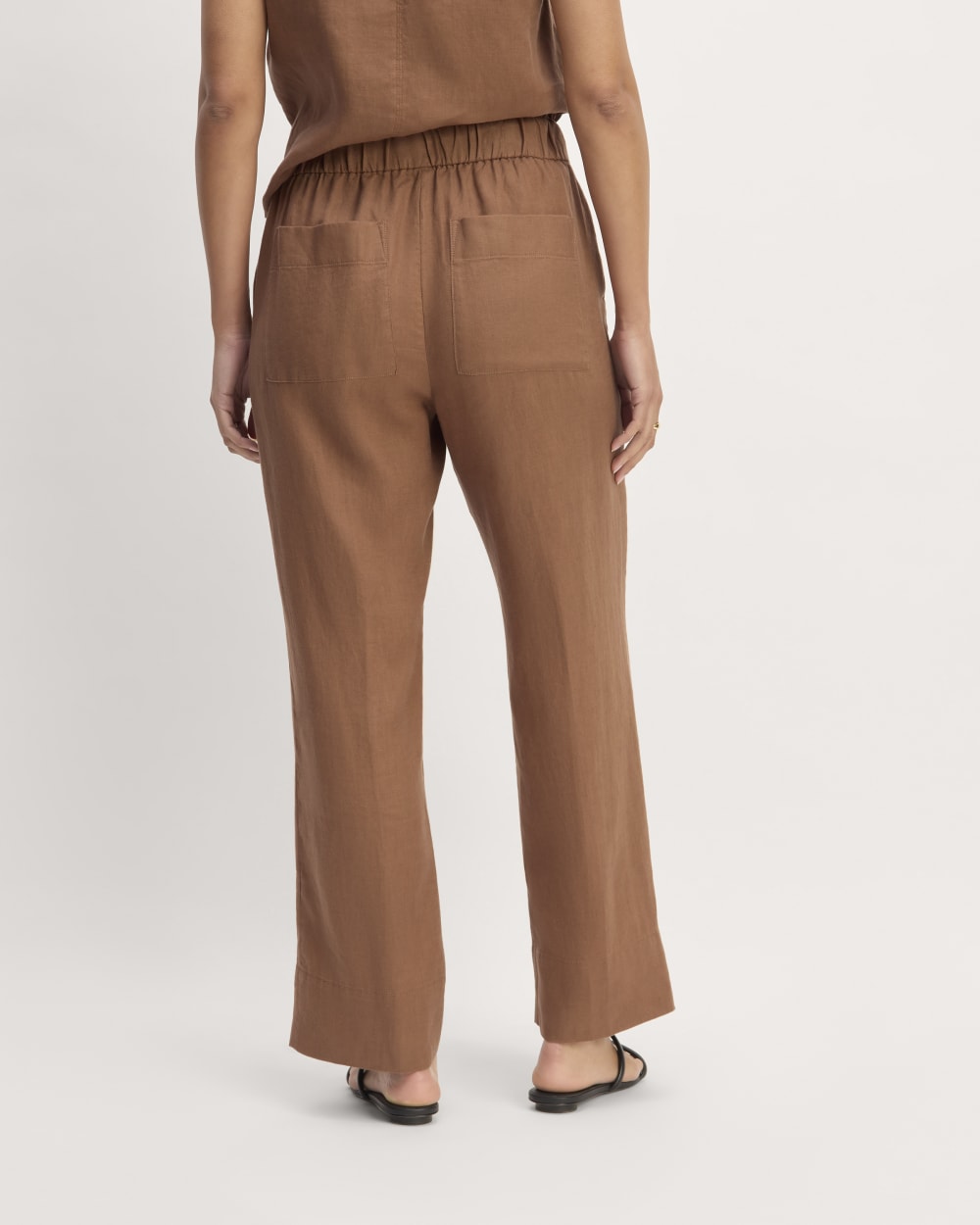 The Linen Easy Pant | Carob Brown - Image 6
