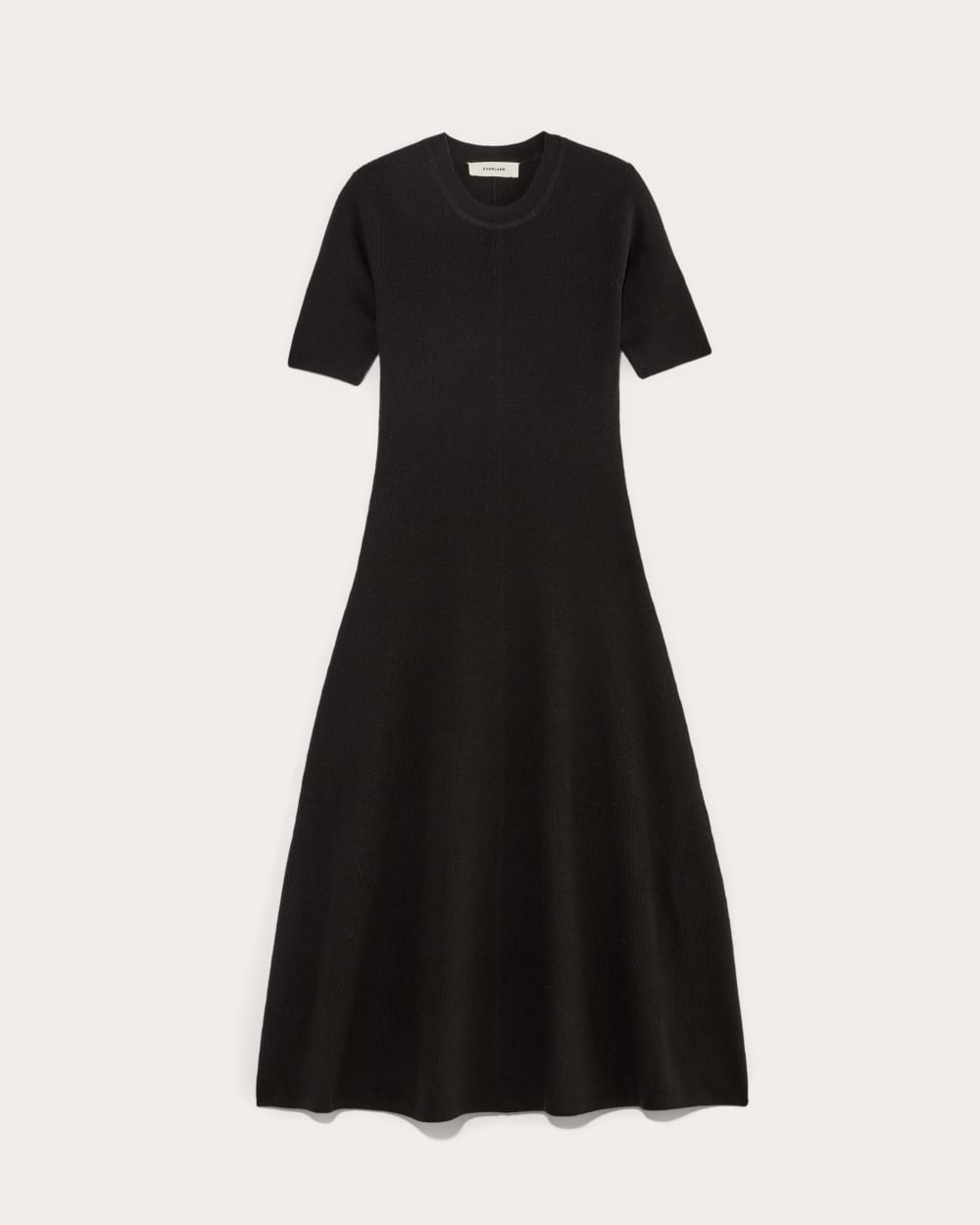 The Ribbed Sweater Dress | Black - Image 2