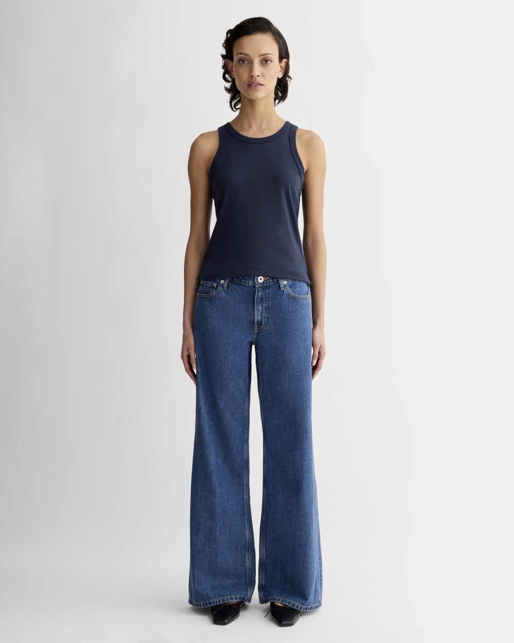 The Tank in Essential Cotton | Navy - Image 3