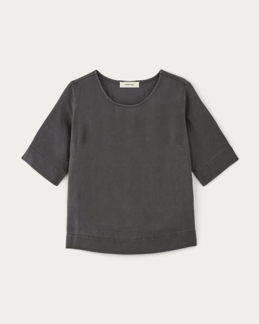 Alternative view of The Relaxed Tee in Buttersoft | Mocha
