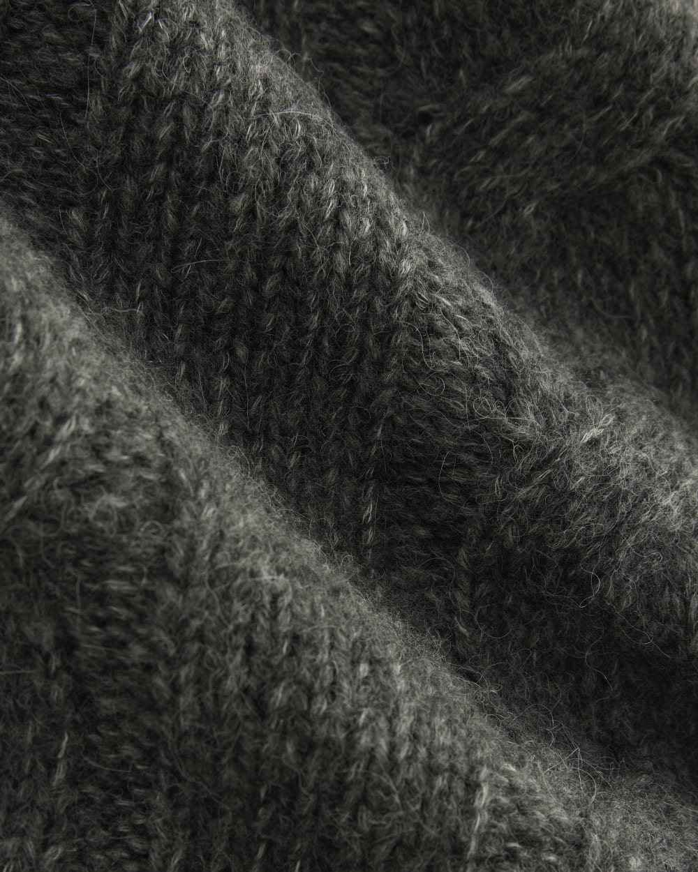 Cloud Cable Cardigan | Heather Charcoal - Image 6