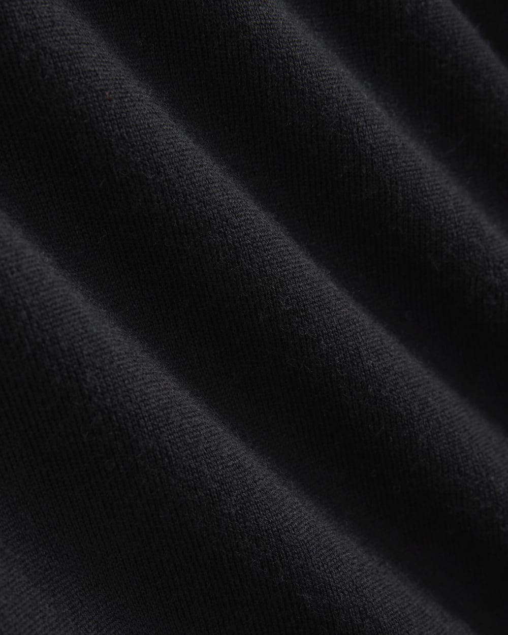 Mockneck Sweater In Ultrafine Merino | Black - Image 6
