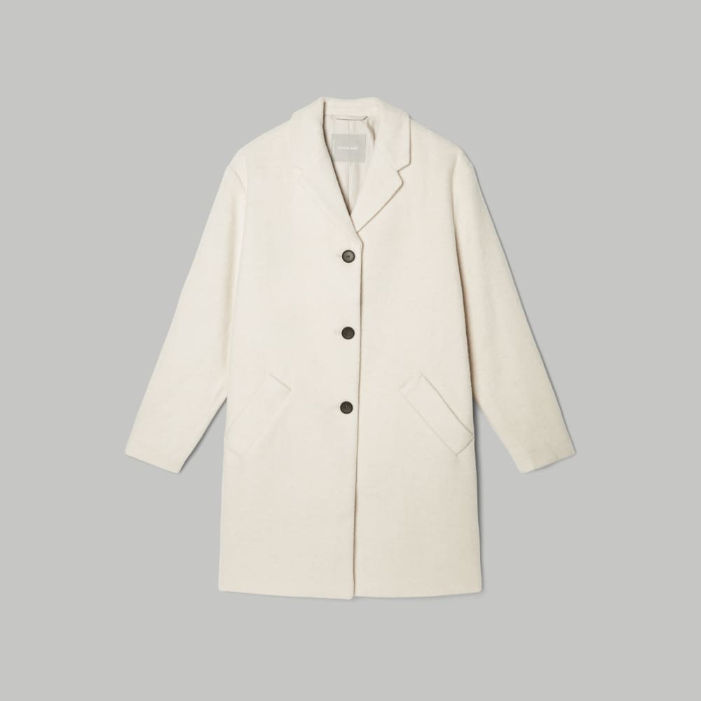 The Italian ReWool® Cocoon Coat | Cream - Image 2