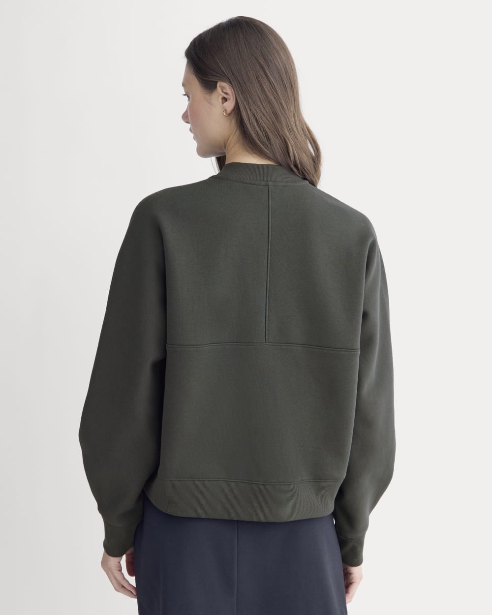 Luxe Fleece Bomber Jacket | Washed Black - Image 5