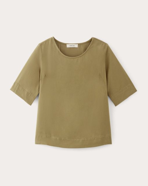 Alternative view of The Relaxed Tee in Buttersoft | Fennel Seed
