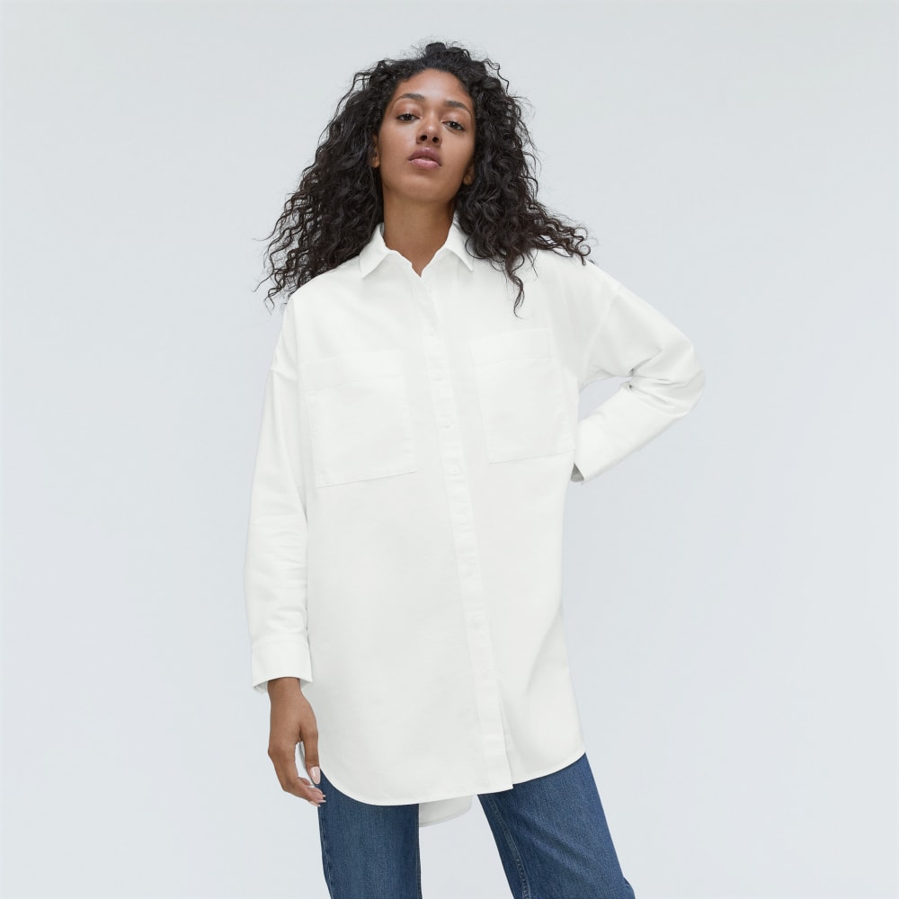 The Way Long Oxford Shirt | White - Image 4