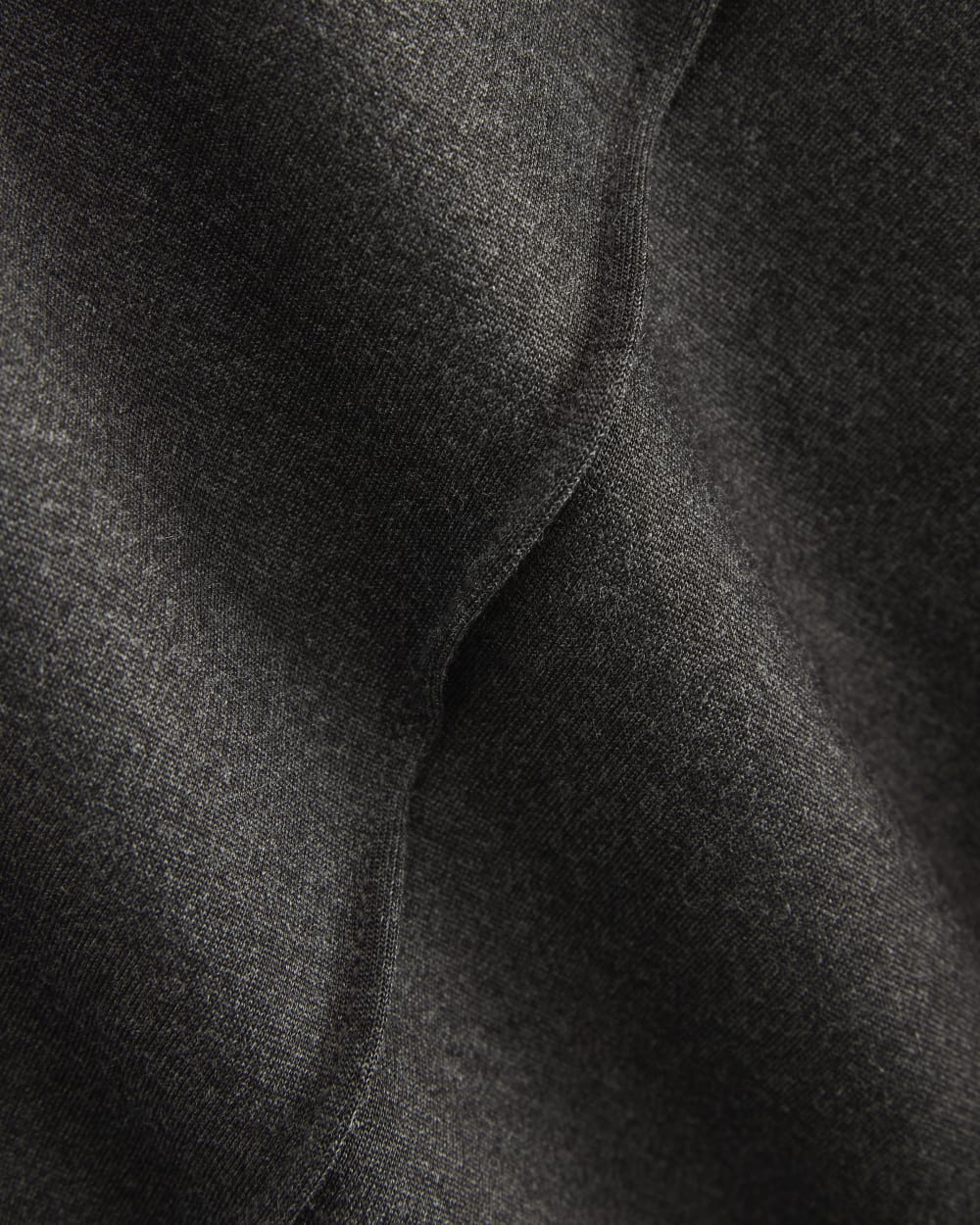 Slim Trouser in Ponte | Heathered Soot - Image 7