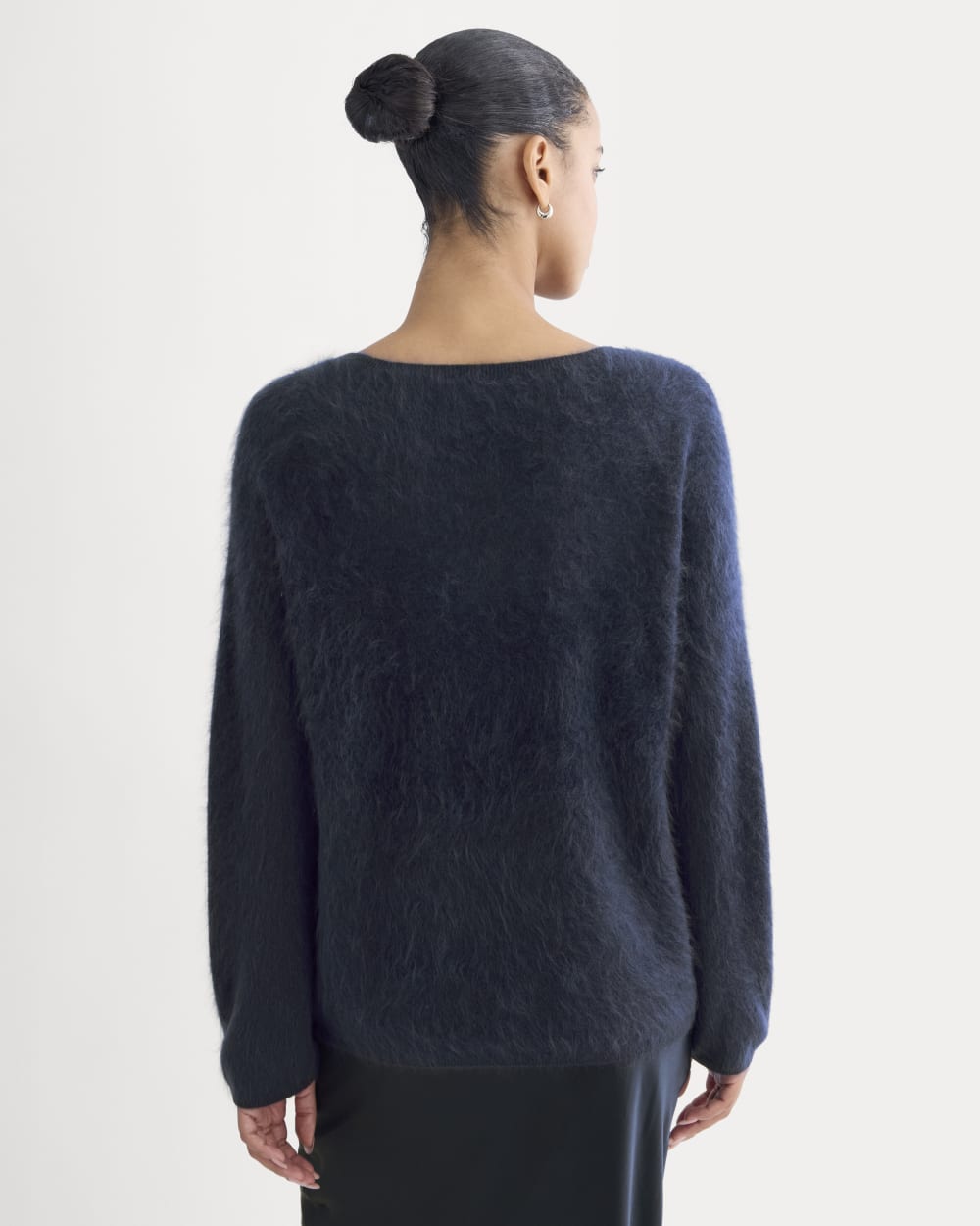 Lush Cashmere Boatneck Sweater | Starry Navy - Image 4