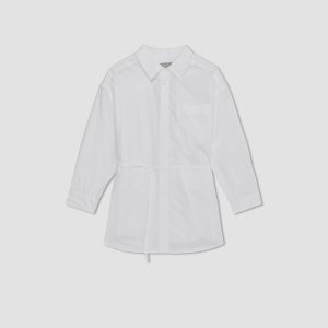 Alternative view of The Poplin Tie Back Shirt | White