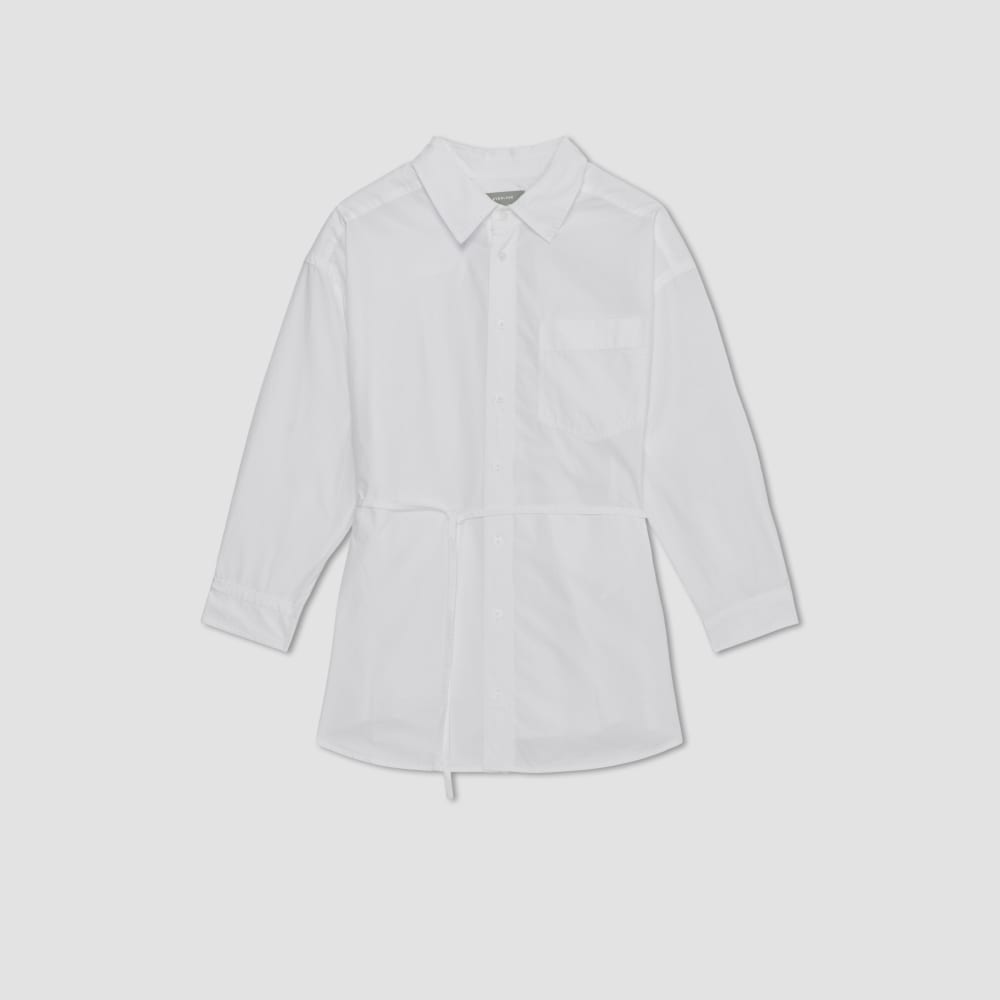 The Poplin Tie Back Shirt | White - Image 2