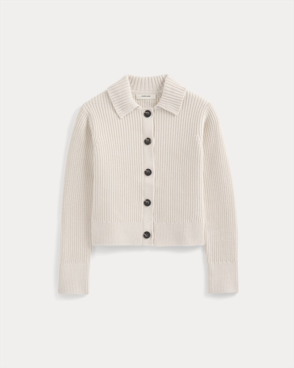 Shrunken Cardigan in Everyday Cotton | Canvas - Image 2