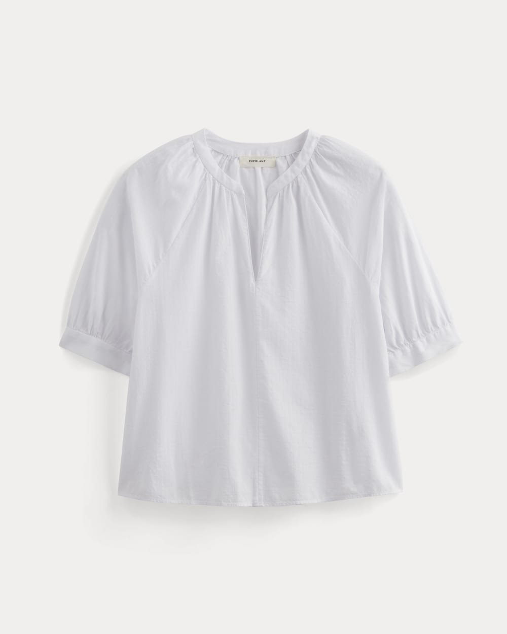 The Gauze Gathered Top | White - Image 2