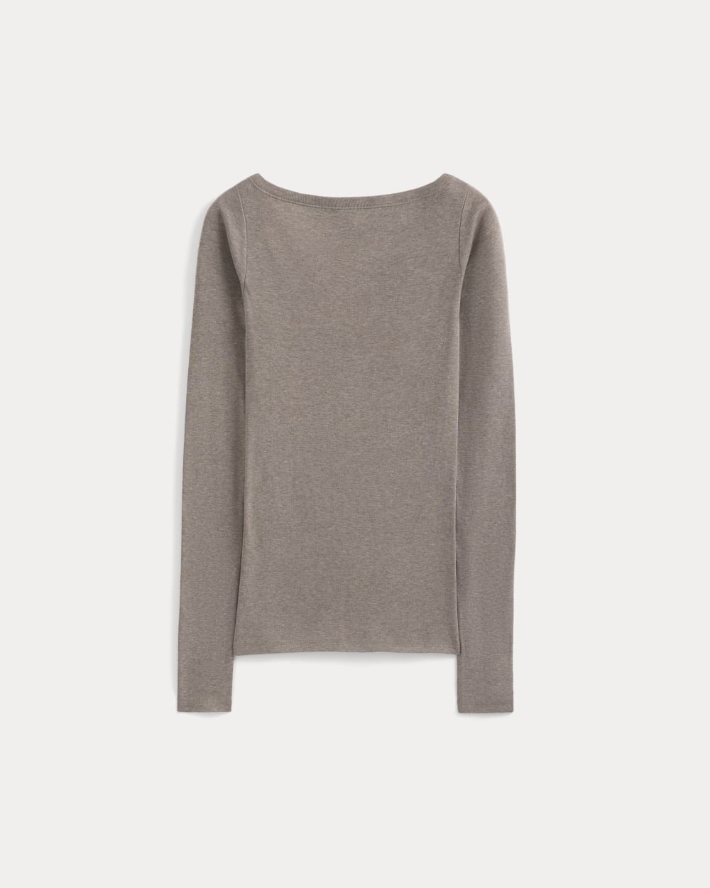 Tissue Boatneck Top | Heathered Chocolate Chip - Image 2