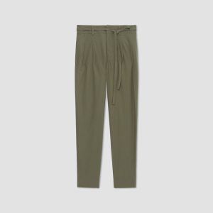 Alternative view of The Poplin Pleated Taper Pant | Kalamata
