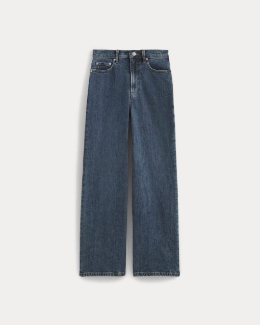 Alternative view of The Way-High® Sailor Jean |  Deep Blue | 29.5 Inseam