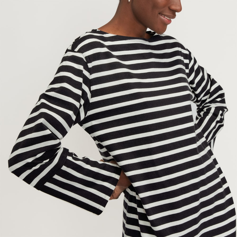 The Mariner Dress | Black / Canvas Tan - Image 4