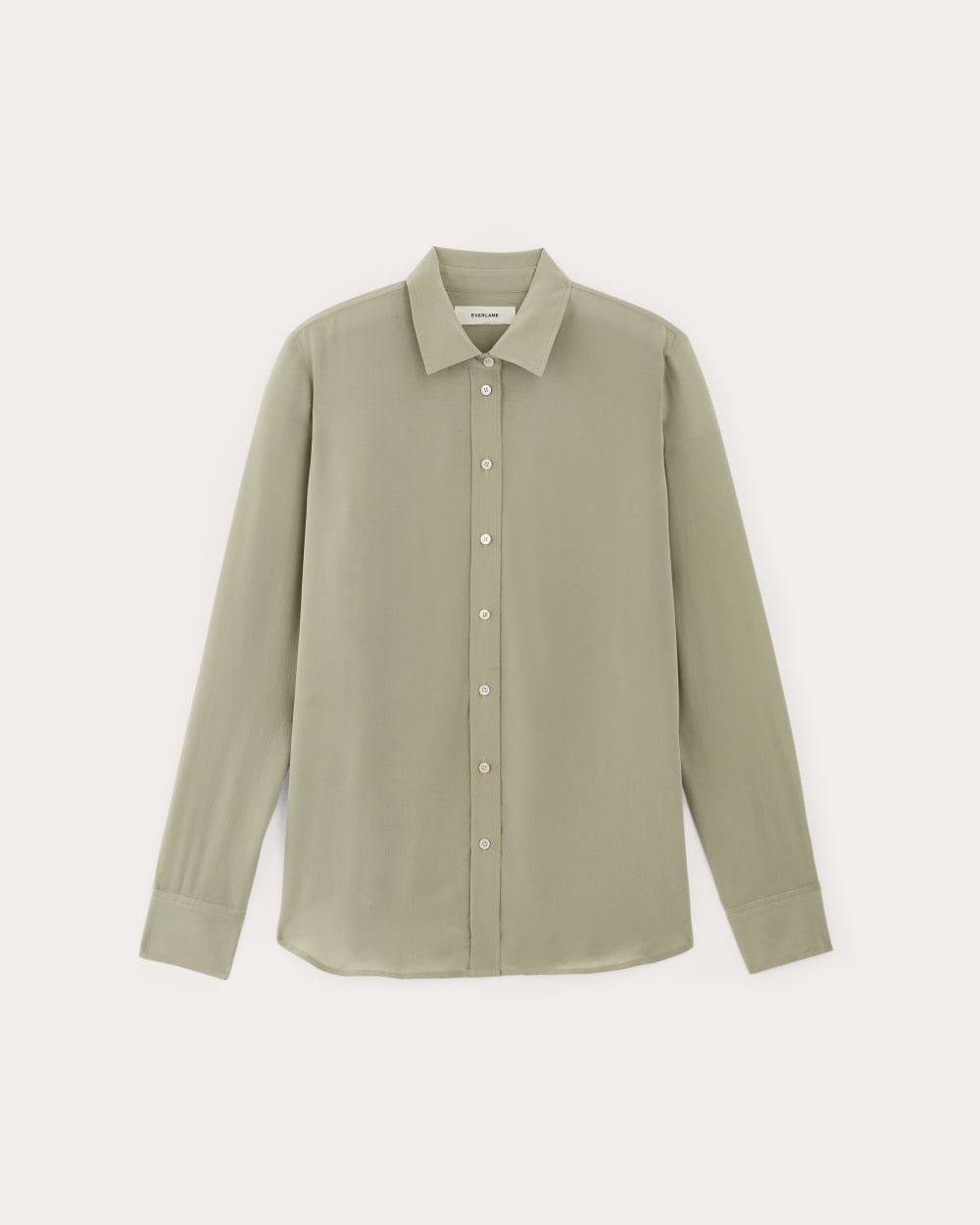 The Must-Have Shirt in Washable Silk | Seagrass - Image 2