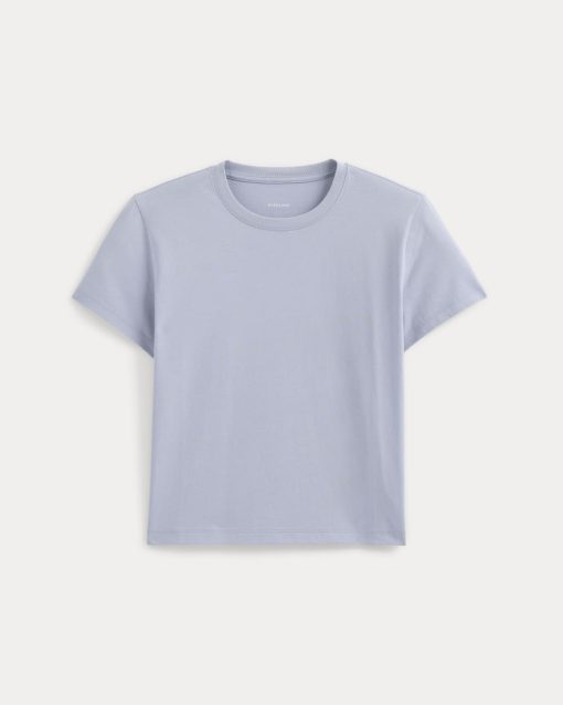 Alternative view of The Box-Cut Tee in Essential Cotton | Aleutian | No Pocket