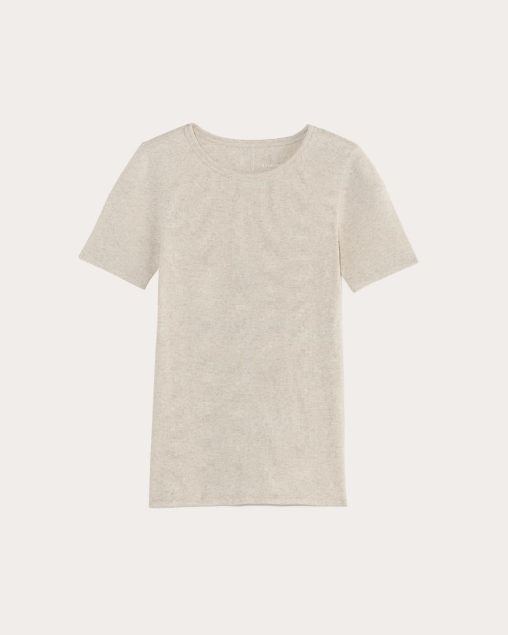 The Luxe Rib Crew | Heathered Oat - Image 2