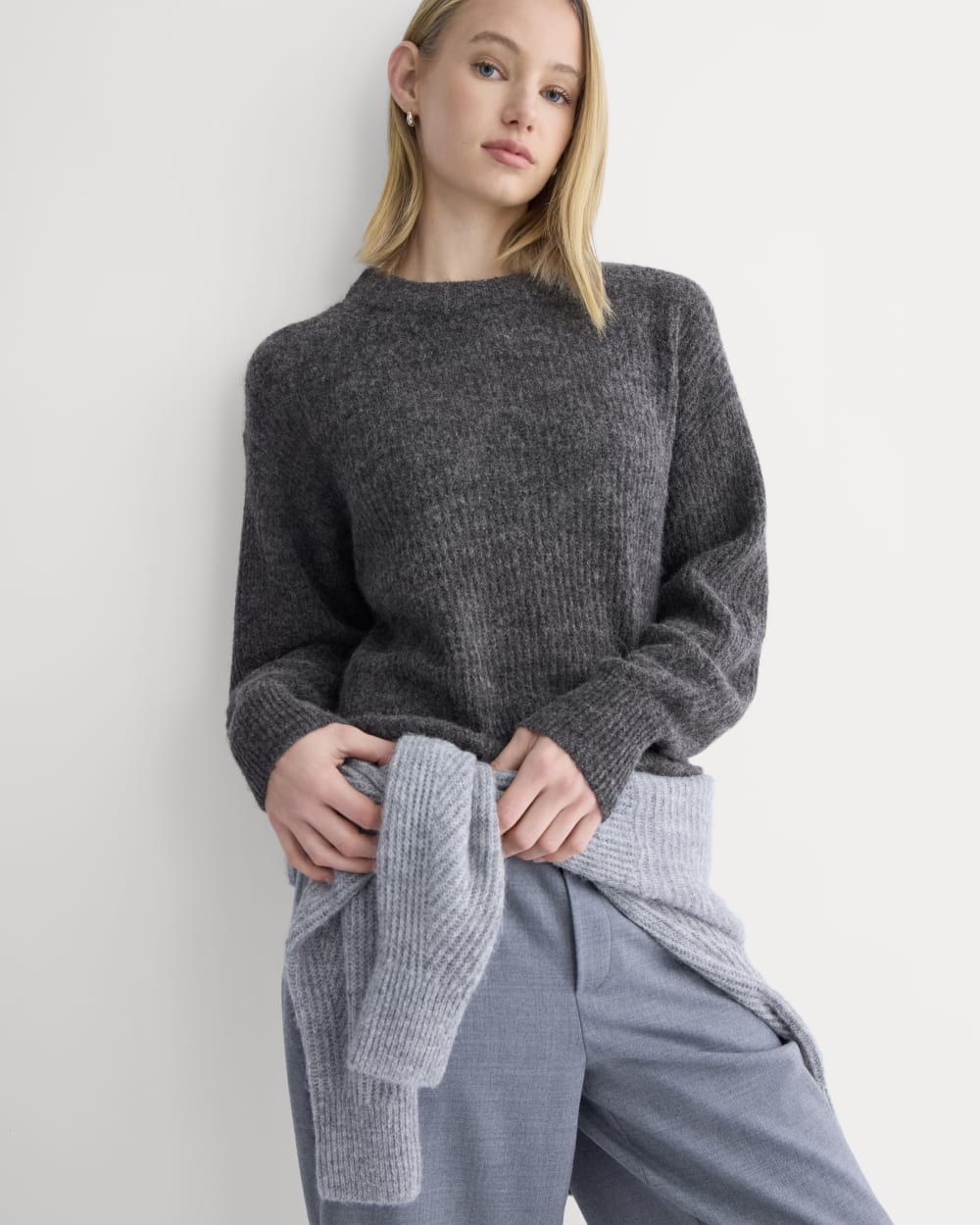 The Cocoon Crew in Alpaca | Dark Charcoal - Image 3